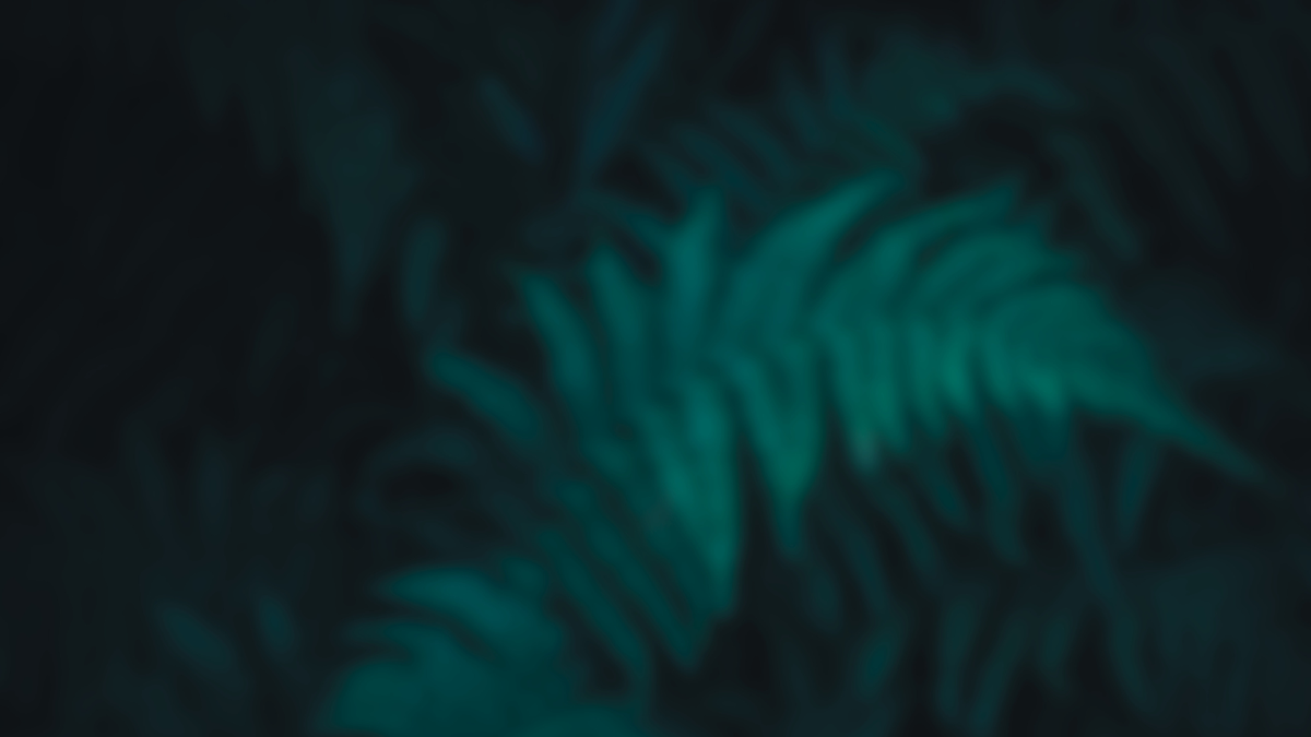Blurred green leaves